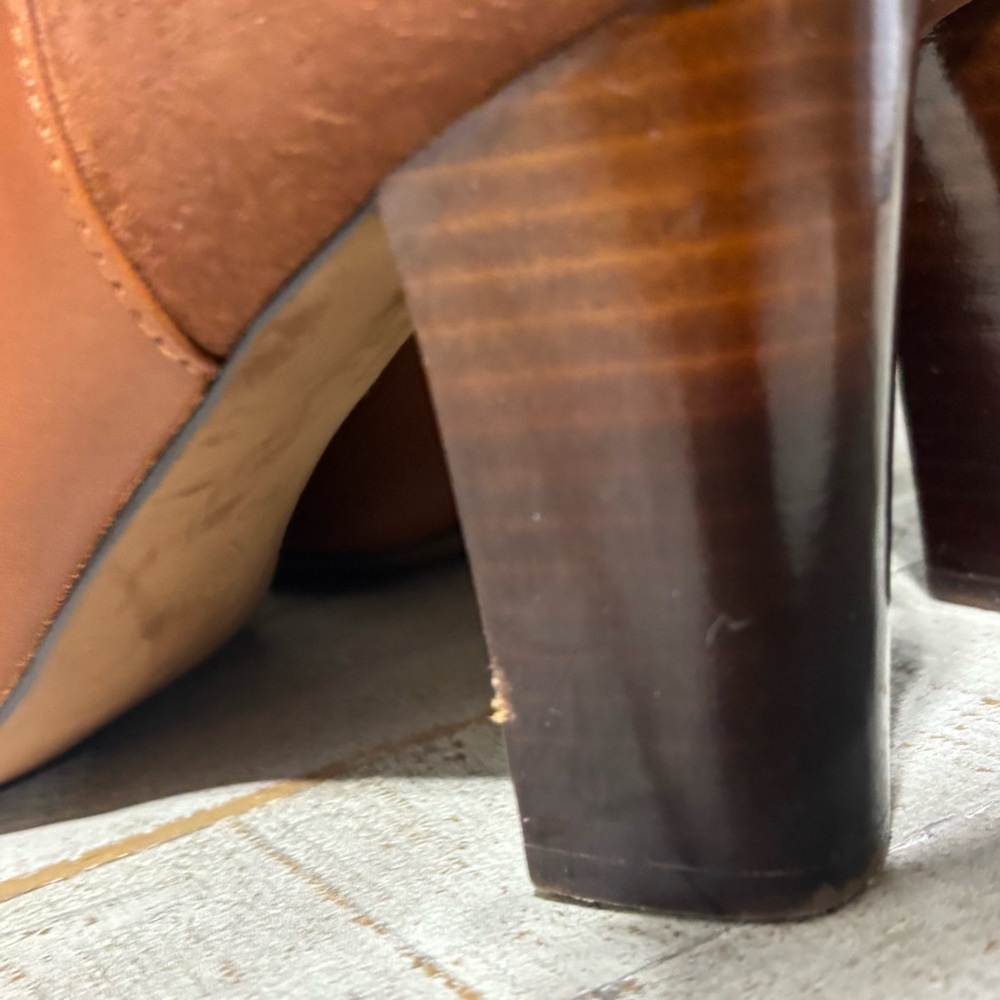 ❤️Isola Vivian Caramel Leather &Suede Ankle Boots-Sz 8 - Picture 8 of 8